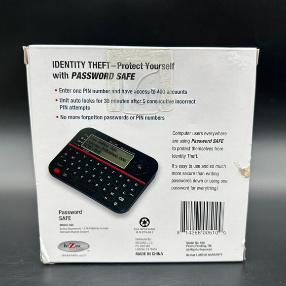 Deluxe Password Vault Organizer Safe Protect Online Personal Secure Gadget New - Picture 4 of 8